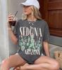 Sedona Arizona Shirt, Desert Cactus Tee, Southwest Graphic Shirt, Arizona Travel Tee, Boho Desert Tee, Vacation Outfit Women, Road Trip Tee