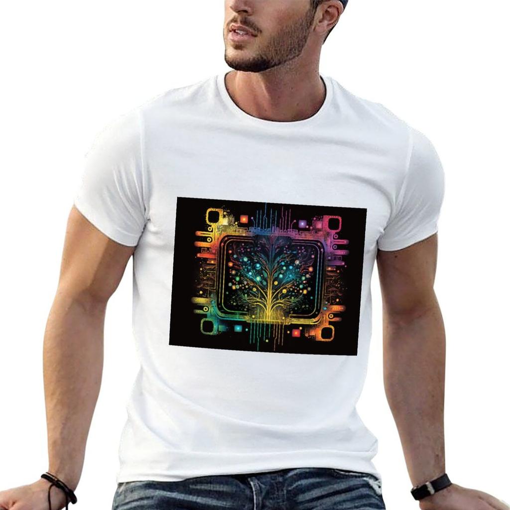 Circuitry — 08 T-Shirt cotton tshirt 100% man t shirts high quality luxury brand cotton t shirt
