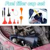 Oil Funnel Set With Filter And Telescopic Tube For Cars And Motorcycles Plastic Long Nozzle For Oil And Gasoline