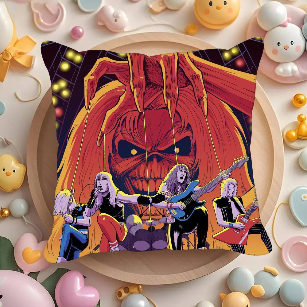 Band I-Irons horror Maidens  Pillowcases cushion covers living room sofas home decor gifts