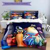 3pcs Turbo pattern bedding set duvet cover set includes duvet cover &pillowcases, perfect all season bedroom decoration & gift