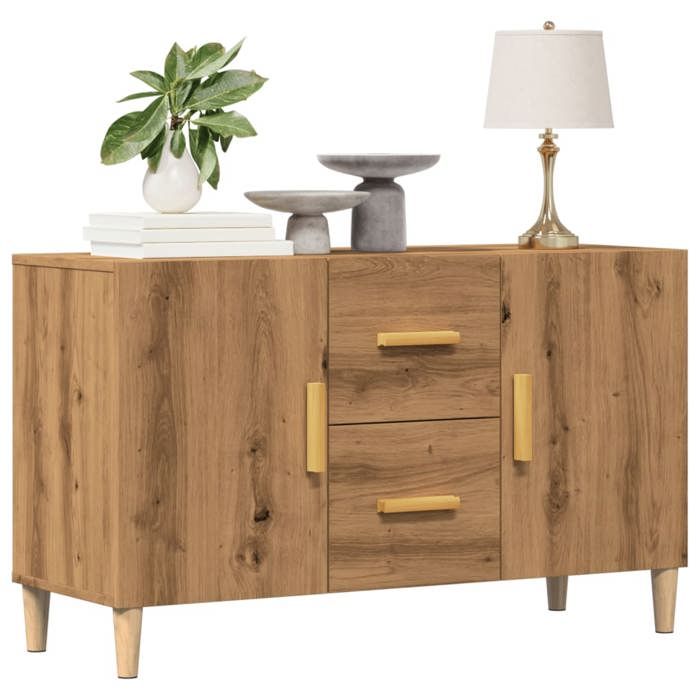 VidaXL Buffet Artisanal Oak 100x36x60 Cm Engineered Wood 856903