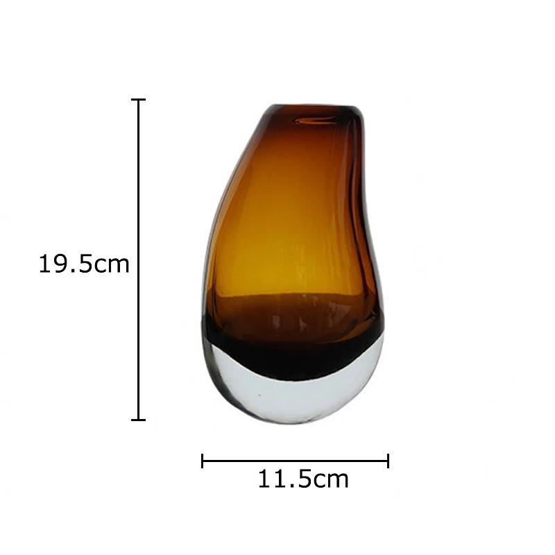 Transparent Double Layered Glass Vase Hydroponic Flower Pots Desk Decoration Flower Arrangement Floral Vase Room Aesthetic Decor