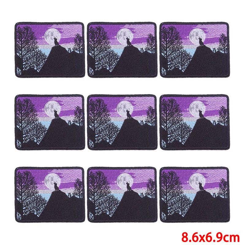 10 Pcs/lot Embroidery Patch Iron On Patches For Clothing Patches On Clothes Jackets Decor Applique Sew Supplies