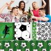 Football-Themed Tote Bag Party Football Pattern Gift Bag Sporty Shopping And Beverage Paper Bag