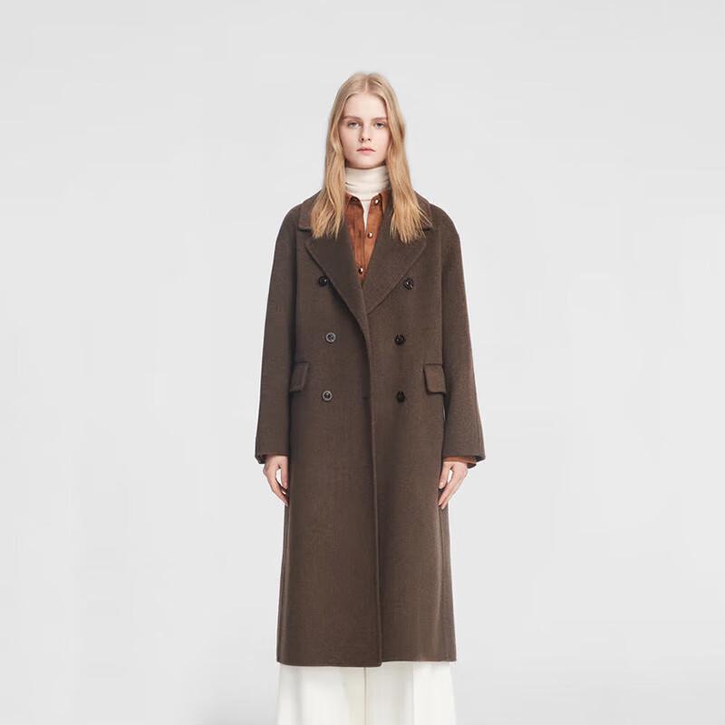 

ELLASSAY Женское длинное пальто из смесовой шерсти XS