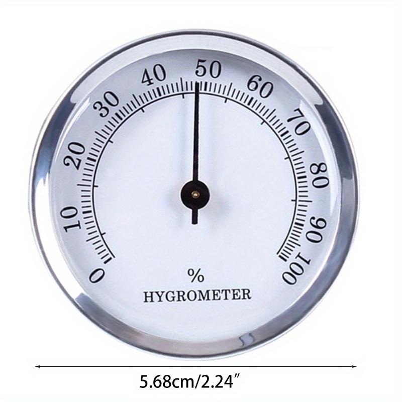 1/2Pcs Hygrometer Round Analog Hygrometer for Cigar Humidor, Accurate Reliable Cigar for CASE Small Round Accurate Cigar Hygrom