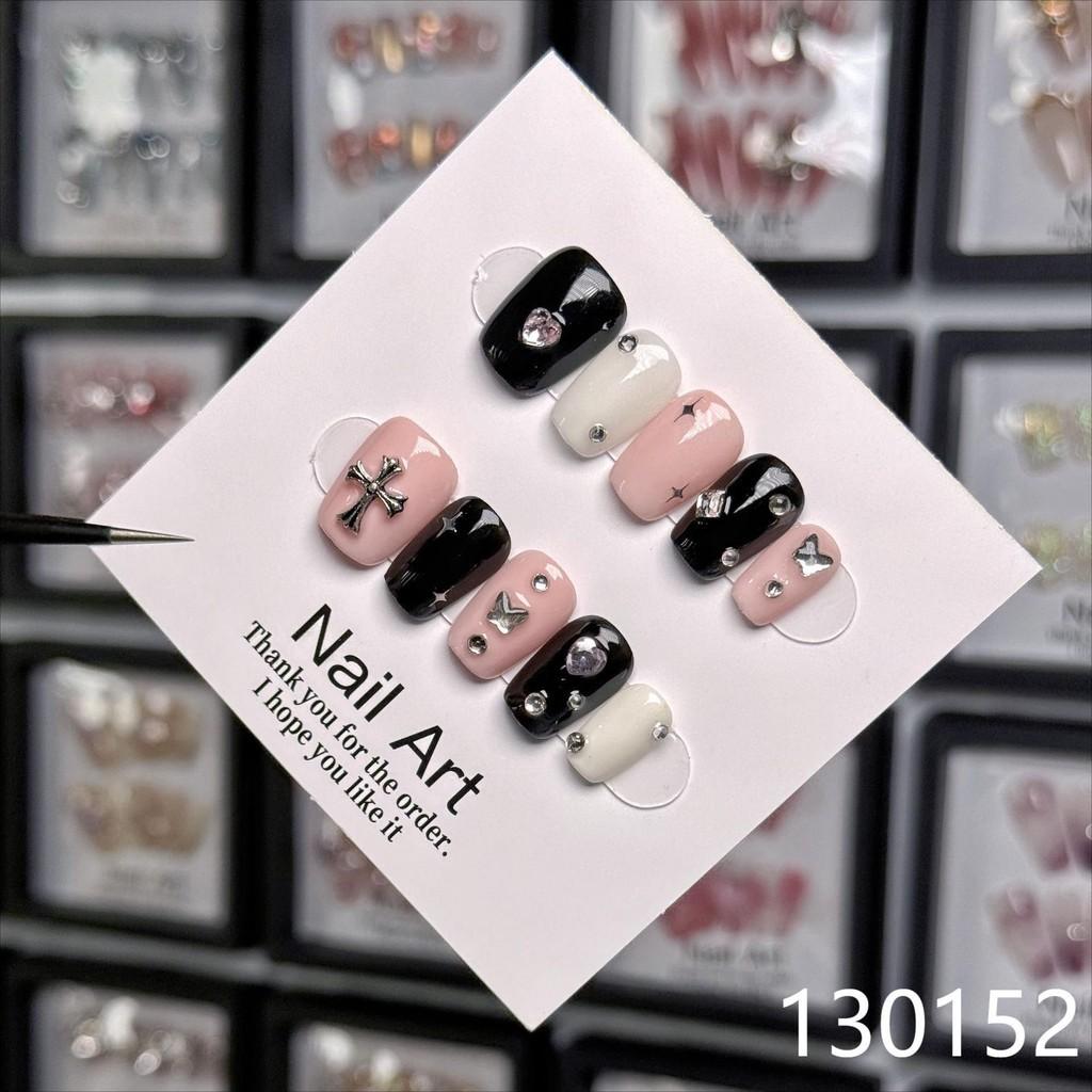 Handworn Millennial Nail Sweet Cool Spice Cross Temperament Removable Nail Art