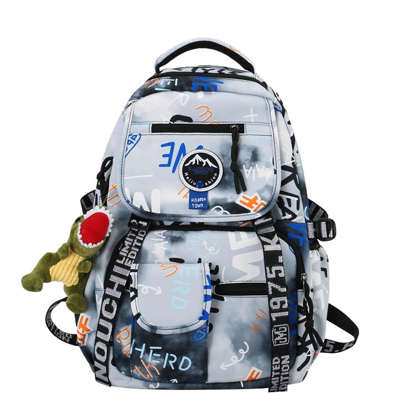 Graffiti School Bag Sports Bag College Student Men Women Backpack