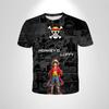 Anime One Piece Boy T-shirt Cosplay Luffy Men Cartoon Short-sleeved Cool Top Boy Loose Mens Clothing Casual T-shirt