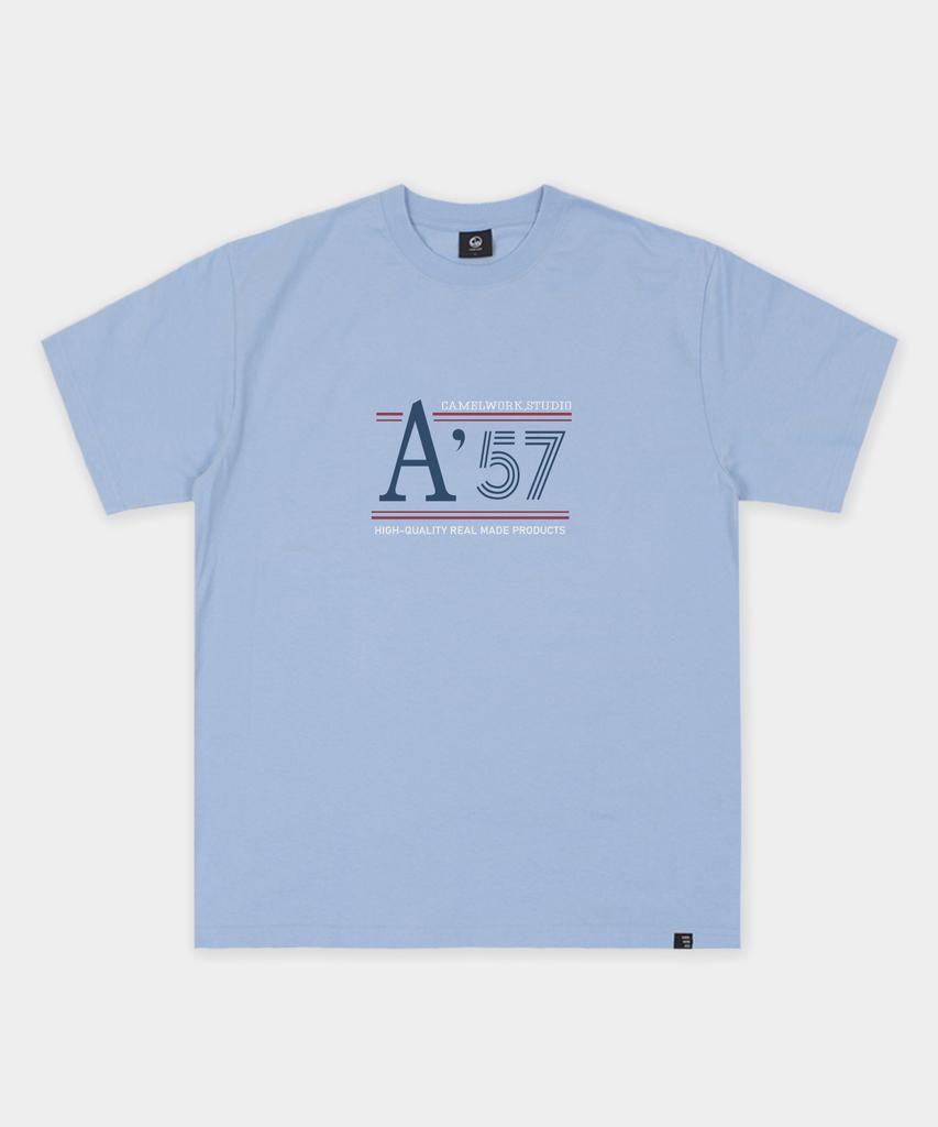 CAMEL WORK A 57 Short Sleeve T-Shirt (Sky Blue)
