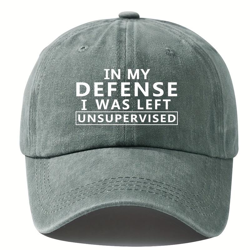 

IN MY IF LEFT UNSUPERVISED Trucker Cap | Vintage Adjustable Soft, Hand Washable Party Accessory Adjustable