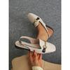 2026 Women Platform Sandals Anti-slip Closed Toe Metal Shoes Women Flat Outdoor Round Toe Wedge Sandals Women Sandalias De Mujer