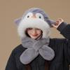Zootopia Nick Fox Windproof Snood: Winter Cartoon Warm Hat & Ear Muffs Combo