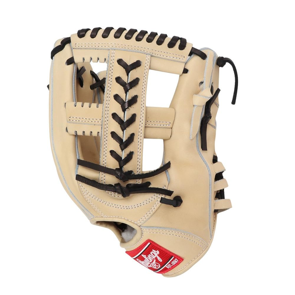 Rawlings Baseball HOH JAPAN Camel Size Wear On Left Glove, Hardball, Adult, GH5HJK54, [Infielder's Glove], 11.5 (Right-Handed Thrower, Hand)