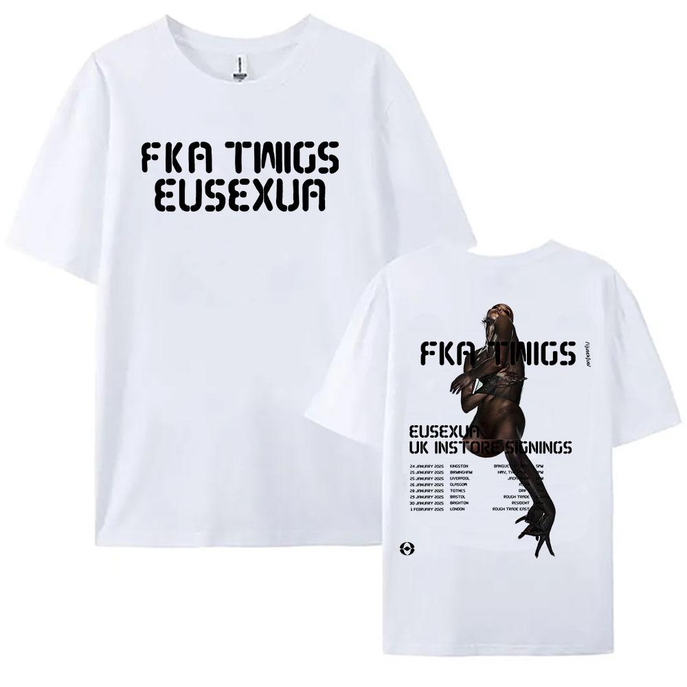 2025 Album Eusexua 2025 Tour Tshirts Singer FKA Twigs Printing Tshirt Cotton Soft Short Sleeve Teeshirt Unisex Streetwear Tees