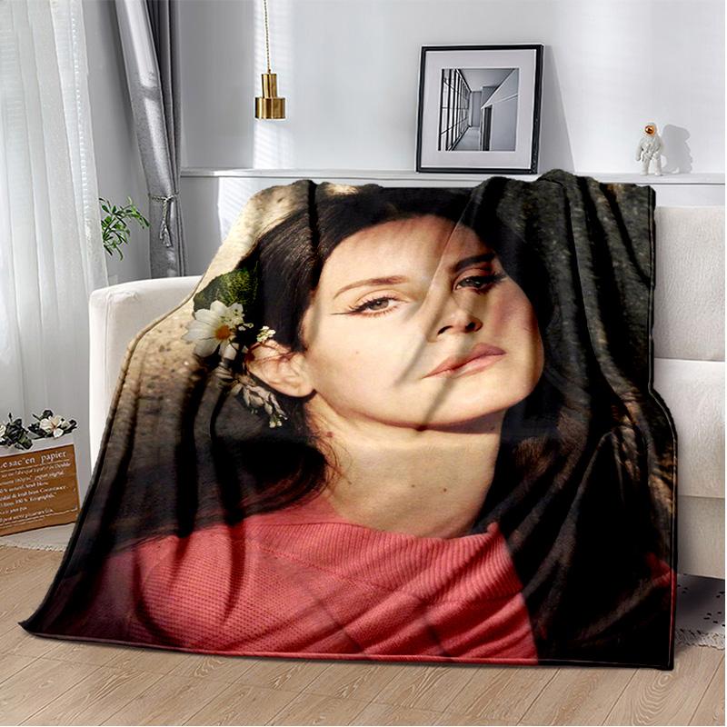 Lana Del Rey Sängerin Lizzy Grant HD Decke, Weiche Überwurfdecke für Zuhause Schlafzimmer Bett Sofa Picknick Reise Büro Abdeckdecke Kinder