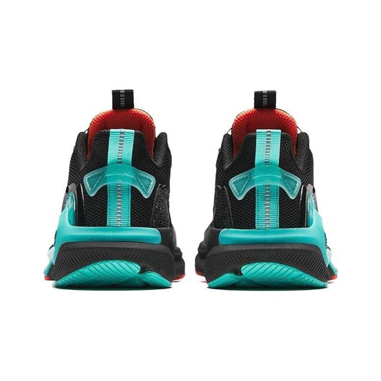 Anta Kids Lingyun Comfortable Durable Breathable Low-Top Running Shoes Kids sneaker Black Green 312415531-3