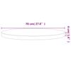 Vidaxl Tabletop, Ø70X4 Cm, Round, Solid Beech Wood