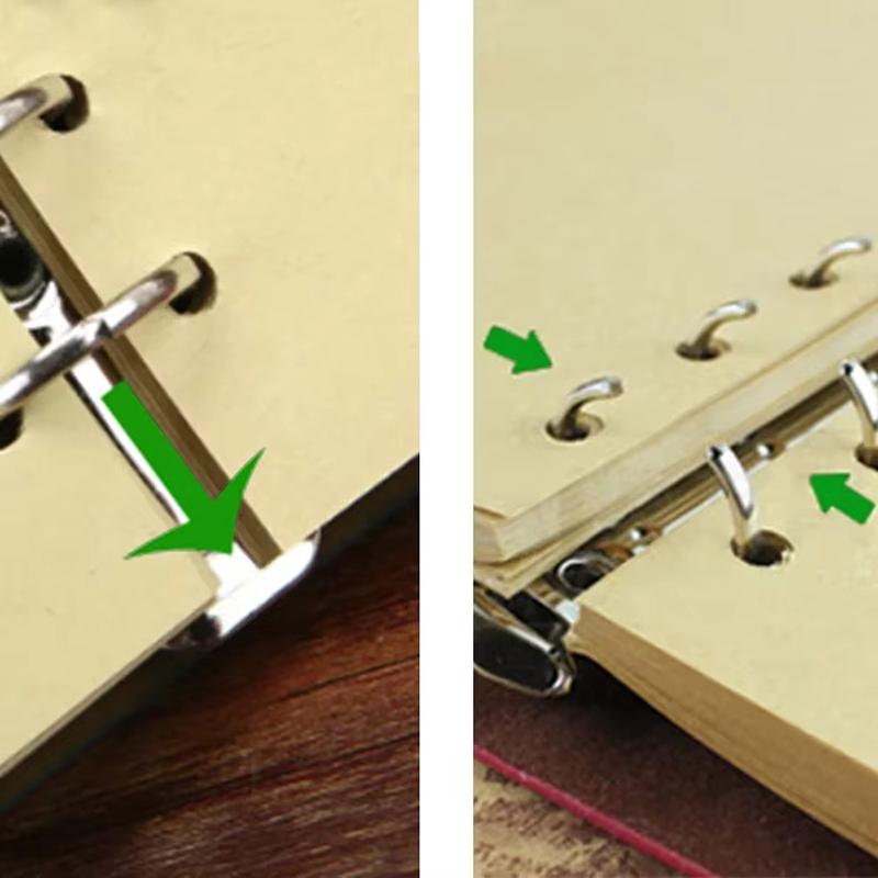 Retro Notebooks Journals Agenda Binder Sketch Book Leather Soft Cover Replaceable Kraft Paper Inner Korean Stationery
