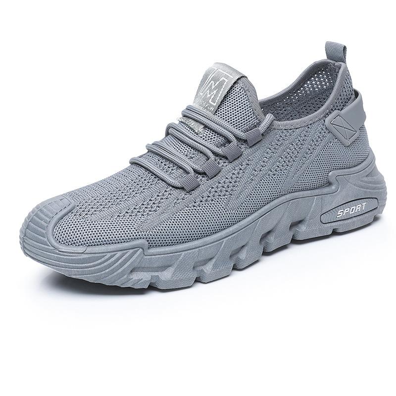 Men's shoes new summer breathable thin mesh sports and leisure versatile one-pedal hollow mesh shoes board shoes men