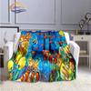 Marine Life Blanket Fashion Marine Organism Oceanic Dolphins  Flannel  Quilt Cover Travel Bedding Throw  Bedspread