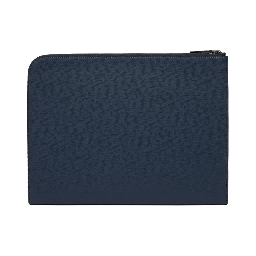 Michael Kors MK Cooper Letter Metal Accent Zipper Closure Laptop Bag Men bags Navy-Blue 37F3COLU1U-NAVY