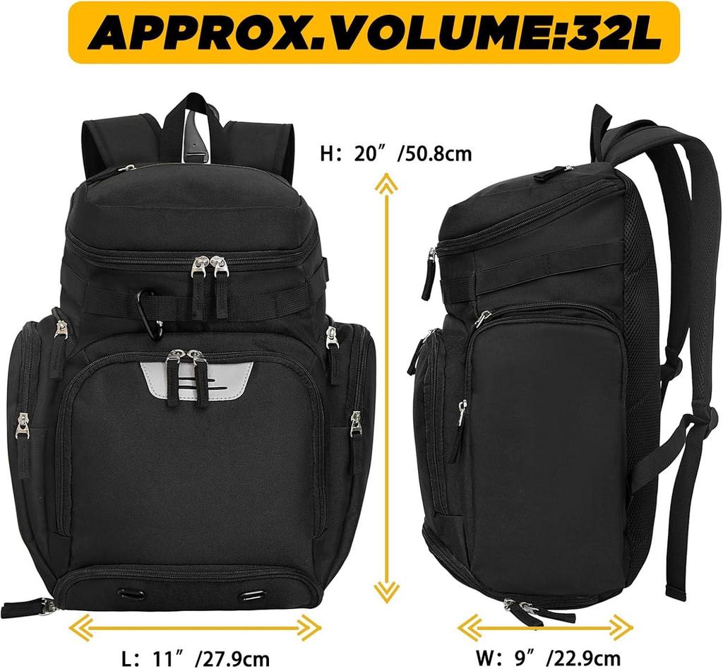 GO Grenzüberschreitender Basketball-Rucksack mit großem Fassungsvermögen und isoliertem Schuhfach, Outdoor-Sport & Fußballaufbewahrung