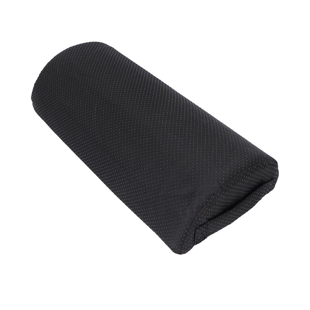 Under Desk Footrest Semi Circular Shape Memory Foam Foot Massaging Relaxing Office Foot Rest Accessories Black