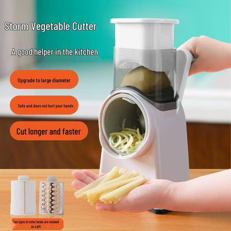 Multifunctional Electric Vegetable Cutter & Cheese Grater: Handheld Roller Slicer, Shredder, Chopper