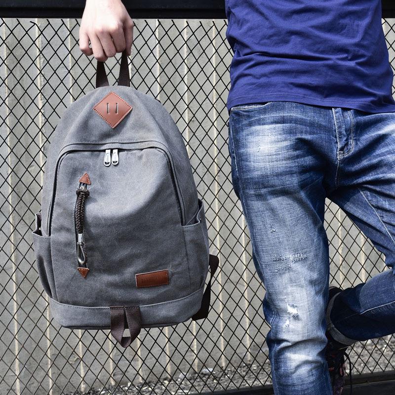 Casual Men Canvas Travel Backpack Mens Vintage Student School Bag Big Laptop Rucksack Canvas Drawstring Backpack Casual Men Canvas Travel Backpack Mens Vintage Student School Bag Big Laptop Rucksack Canvas Drawstring Backpack