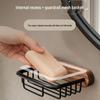 Walnut Wood Punch-Free Soap Dish & Tissue Box Holder