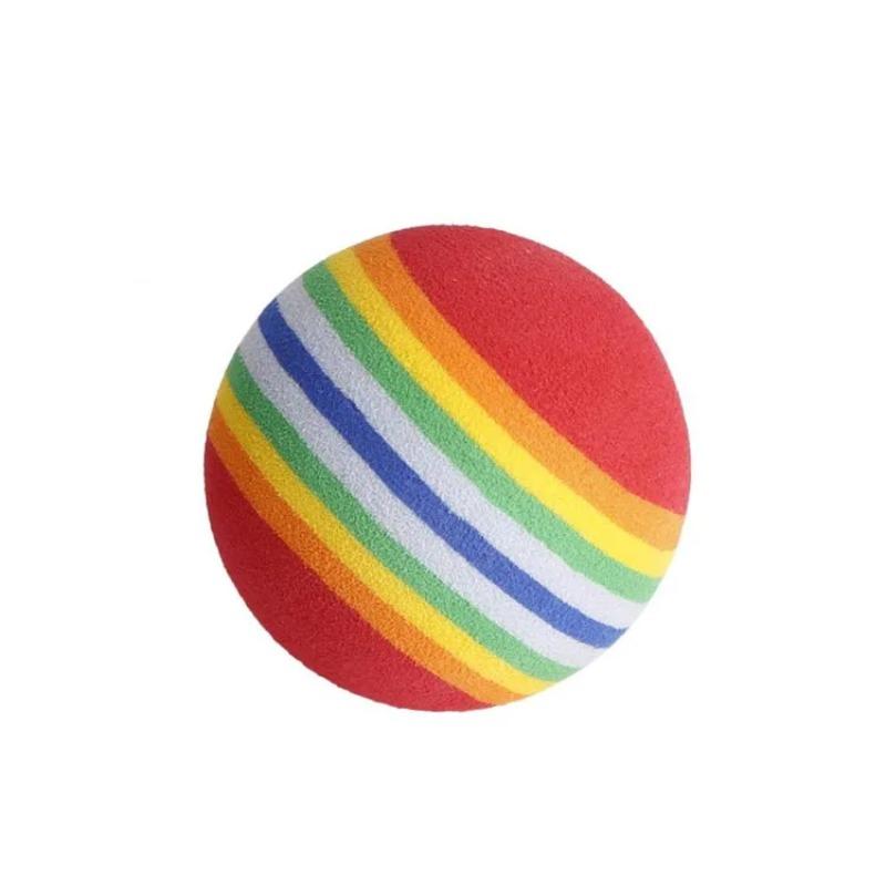 

Радужный мяч для кошек из ЭВА, интерактивный мяч для игр для кошек и собак, жевательная погремушка, шарик из ЭВА, тренировочные мячи, игрушки для домашних животных, товары для домашних животных