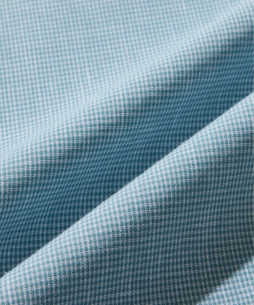 Stico Diems Small Check Linen Blend Short Sleeve Shirt_Mint (Easy Fit)_Ddsxb03Ecm