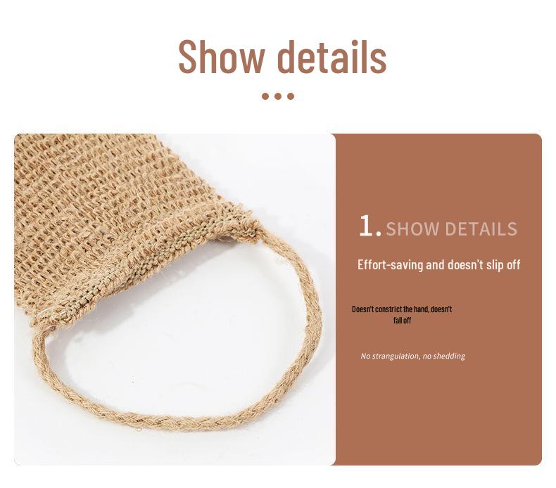 Ramie Sisal Body Scrub Set & Jute Bath Gloves