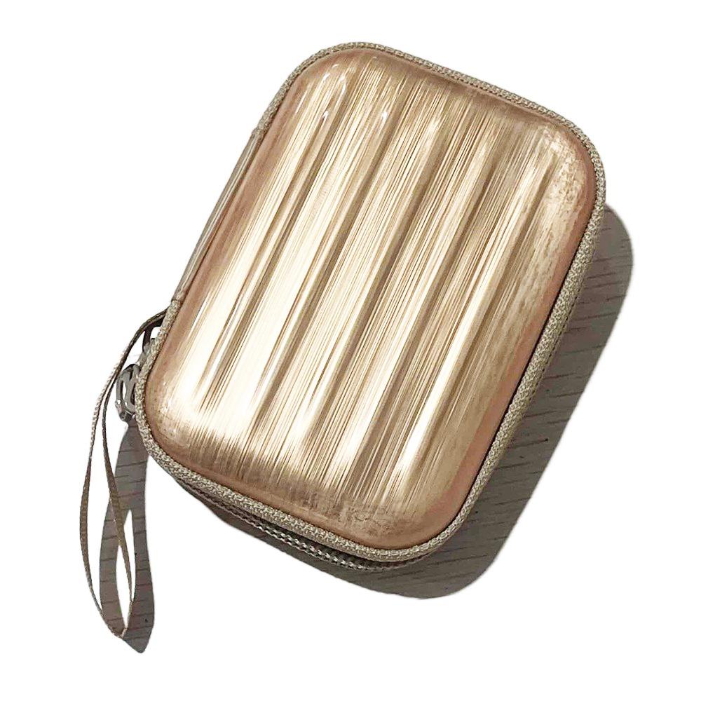 

Сумка для наушников Сумка для хранения помады Кошелек-чемодан на молнии Милый жестяной кошелек для монет Женский золотой