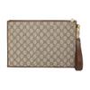 GUCCI Interlocking Canvas Leather Clutch Men's Ebony (Unisex) Clutches 672953 92TCG 8563