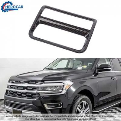 Carbon Fiber Headlight Switch Control Trim Frame Cover For Ford Expedition 22-24