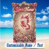 Butterfly Theme Beach Towel Personalized Custom Name & Text Soft Quick Dry Beach Towel for Swimming Travel