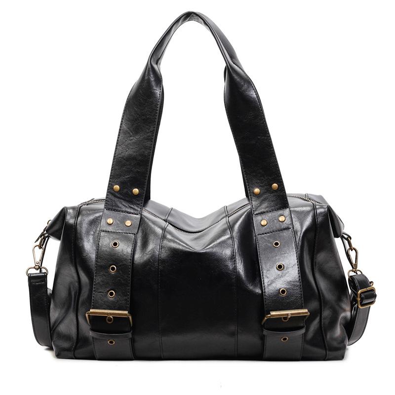 Large capacity fashionable retro tote bag women's 2025 new trend belt personalized versatile shoulder messenger bag