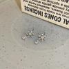 Zircon Snowflake Water Drop Pendant Earrings Earrings European and American Christmas Versatile Earrings Women