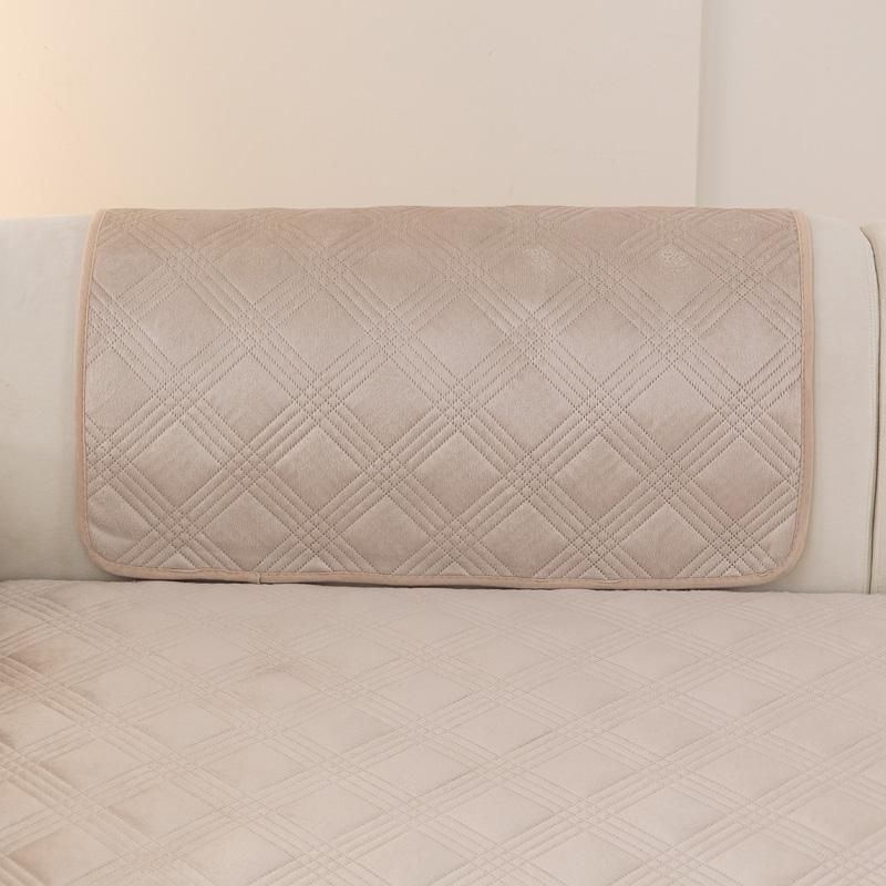 Geometry Pattern Thicken Sofa Cover Four Seasons Universal Soft Velvet Sofa Cushion Non-slip Couch Towel Mat for Living Room