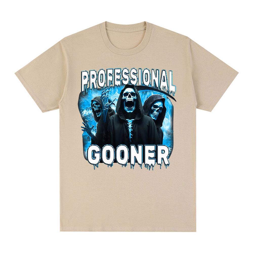 

Профессиональные футболки Gooner Offensive Funny Skeleton Meme Футболки Гун Сексуальная шутка Вечеринка Летние футболки Унисекс Модные хлопковые футболки 4XL