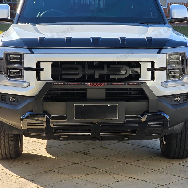 Front Back Badge Letter Logo 3D Cover Sticker Black For BYD Shark 6 Decorative Car Sticker for Shark 6 Pickup Car Accessories
