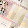 A5 Laser Star Transparent File Holder Notebook 6 Hole Loose Leaf DIY Goll card Album  Binder Rings PVC Storage Binding Folder