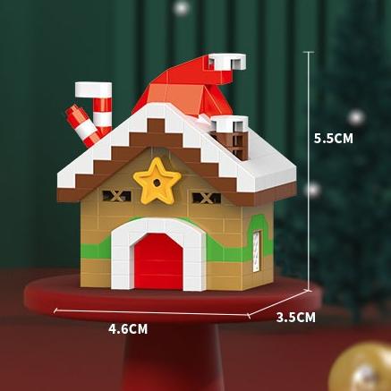 Christmas Series Gift Santa /Claus/ Snowman Reindeer Building Blocks Educational Assembly Festive Toy