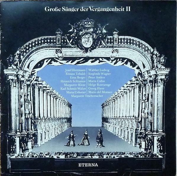 

LP Record VARIOUS Groe Snger Der Vergangenheit II 822671 ETERNA 1984 Germany Classical Used