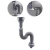 1 Set PVC Kitchen Sink Drain Pipe Replacement Drain Pipe Accessories  for 32/45/56mm Interface