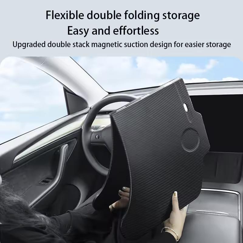 For Tesla Model 3 Y YL Juniper 2026 Car Steering Wheel Dining Table Foldable Travel Work Camping Laptop Office Table Tray Holder
