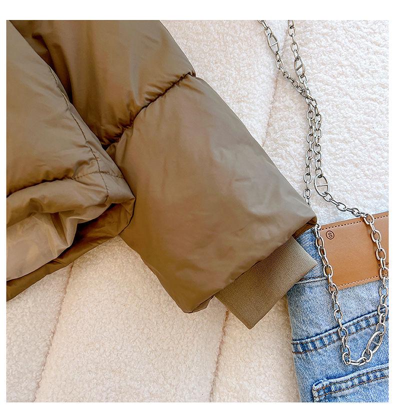 Trendy Academic Style Women's Winter Stand Collar Short Cotton Jacket 2025